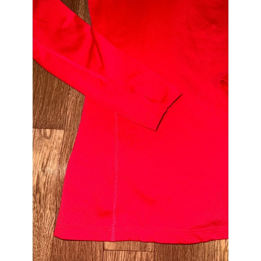 Nike Therma-FIT Womens Red Half Zip Long Sleeve Running Top Small 380998-691 - Picture 9 of 11